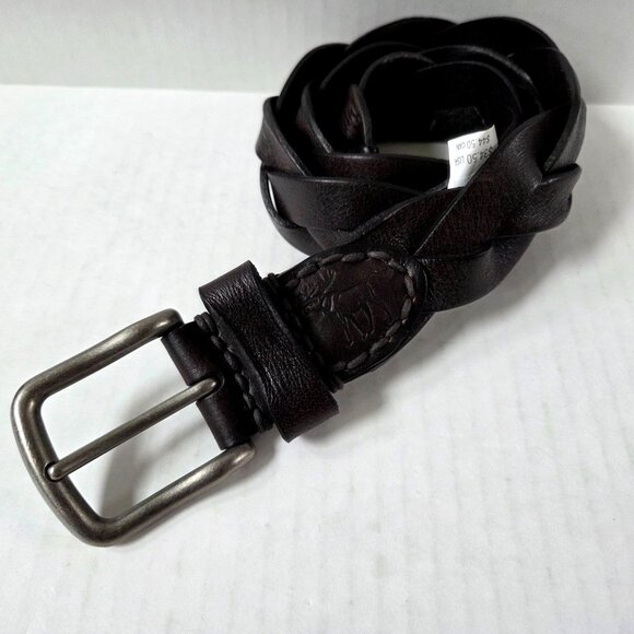 Abercrombie & Fitch Accessories - Vintage Abercrombie & Fitch Womens Belt L / XL Brown Wide Braided Leather Boho